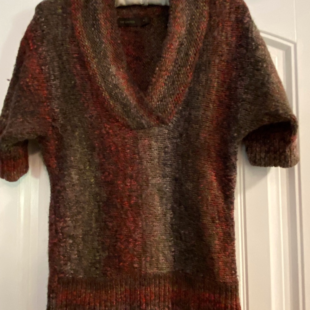 The Limited Red and Green Knit Sweater